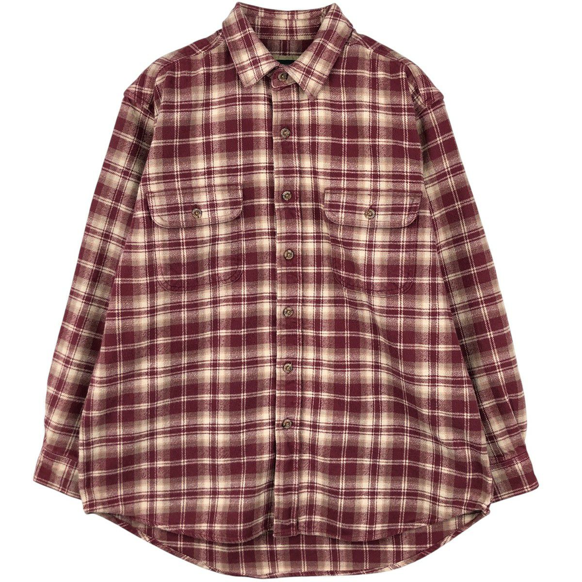 古着 フィールドアンドストリーム FIELD&STREAM オンブレチェック 長袖