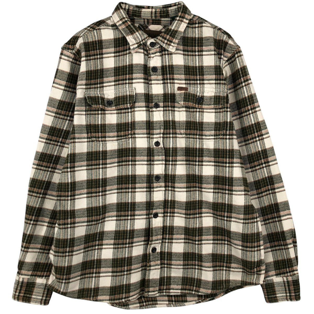 古着 オービス ORVIS 長袖 ヘビーネルチェックシャツ メンズL相当