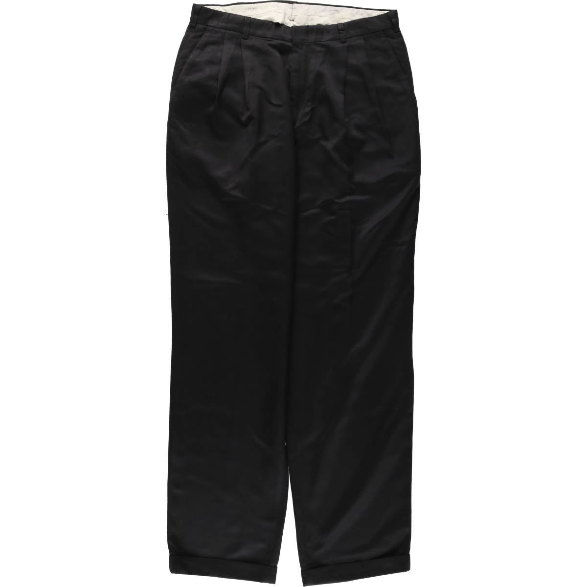 古着 slates CLASSIC FIT ツータック スラックスパンツ メンズw33相当