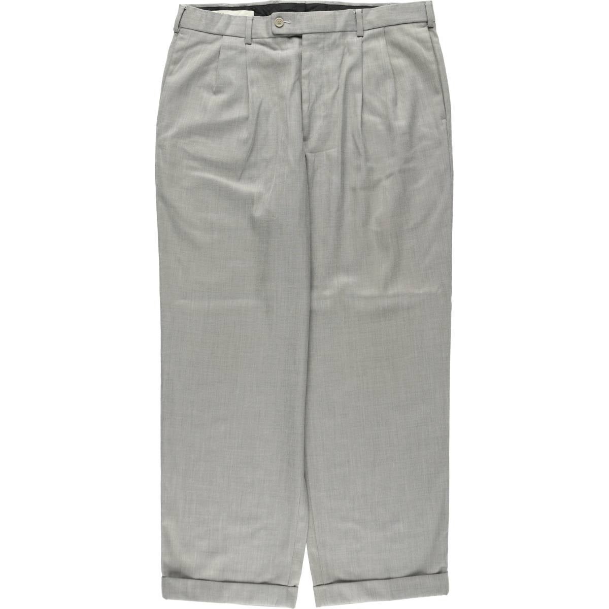 古着 ペリーエリス PERRY ELLIS PORTFOLIO ツータック ウールパンツ