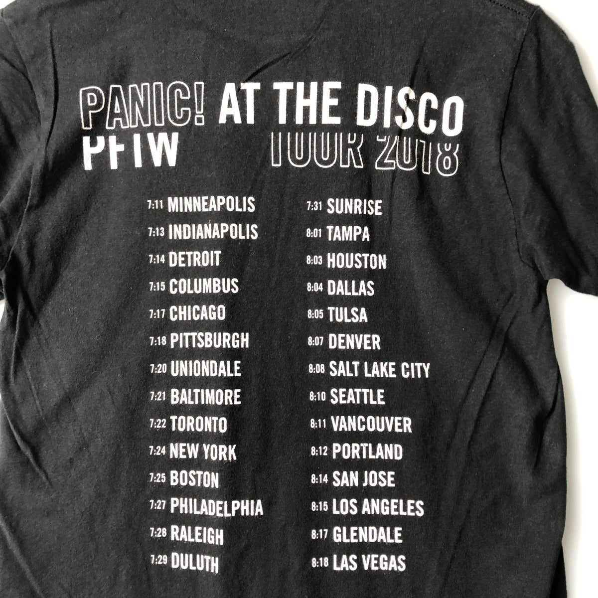 古着 PANIC AT THE DISCO パニックアットザディスコ バンドTシャツ