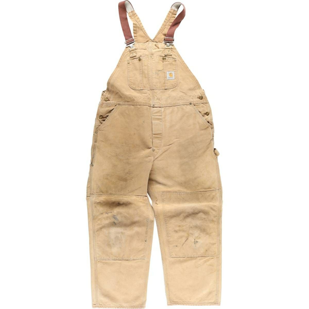 古着 ビッグサイズ カーハート Carhartt ダック 長袖 オールインワン