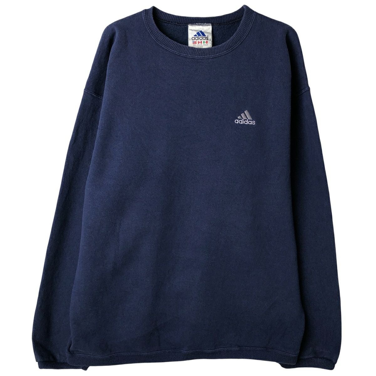 古着 90～00年代 アディダス adidas ワンポイントロゴスウェットシャツ