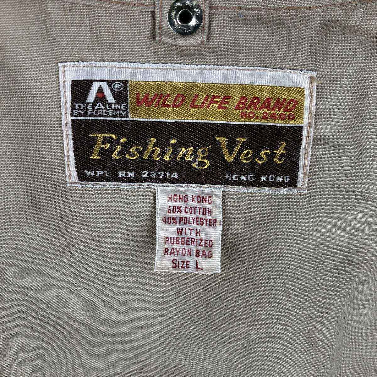 古着 80年代 ワイルドライフブランド WILD LIFE BRAND フィッシング
