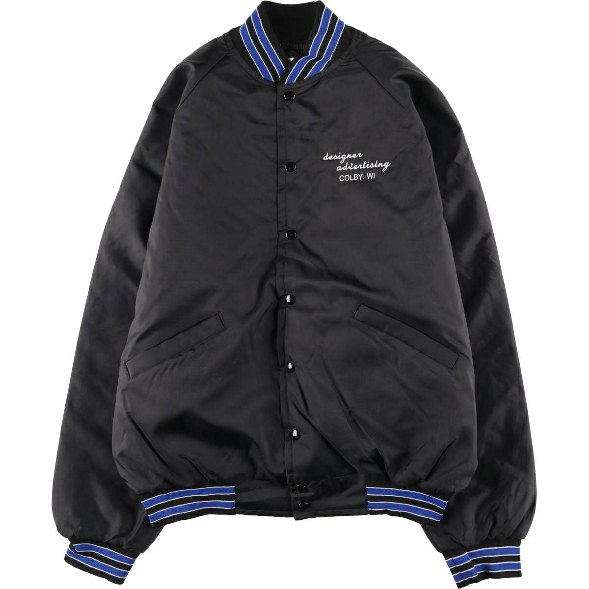 メトロ・ゴールドウィン・メイヤー スタジャン　古着　USA製 古着 Mid-West Garment Co. スタジャン アワードジャケット バーシティ