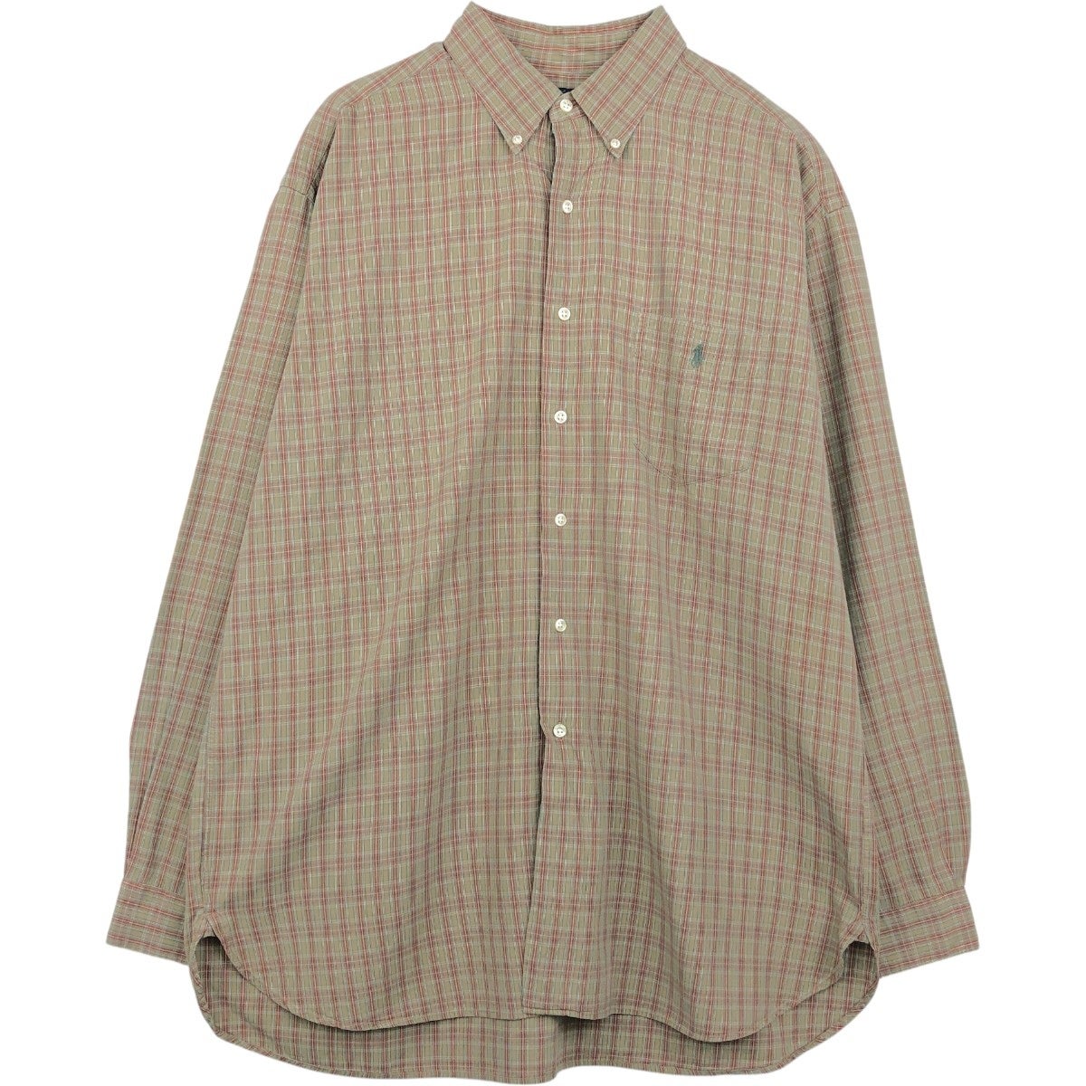 古着 ラルフローレン Ralph Lauren MCMEEL 長袖 ボタンダウンチェック
