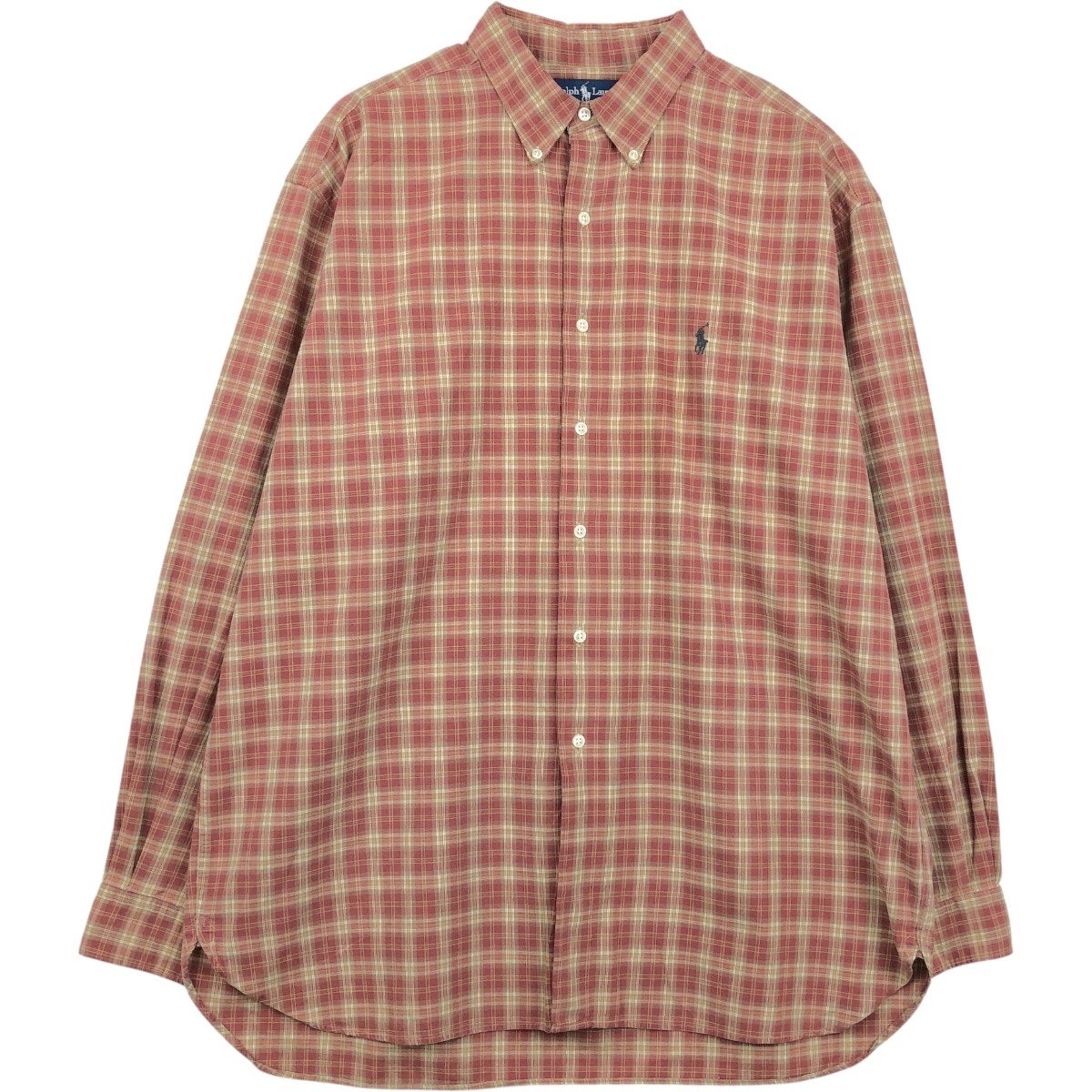 古着 ラルフローレン Ralph Lauren MCMEEL 長袖 ボタンダウンチェック