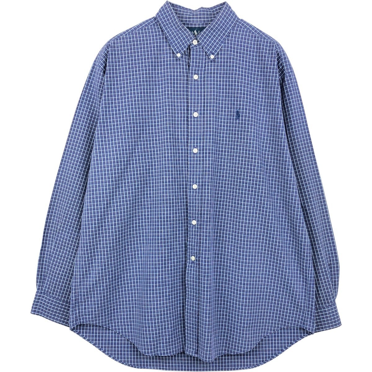 古着 ラルフローレン Ralph Lauren BLAKE 長袖 ボタンダウンチェック