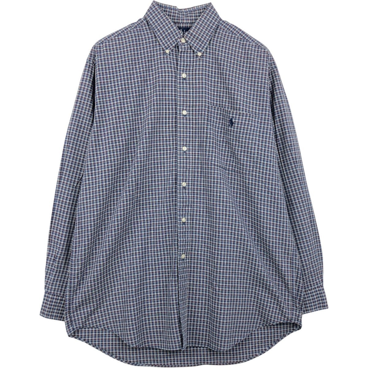 古着 ラルフローレン Ralph Lauren BLAIRE 長袖 ボタンダウンチェック