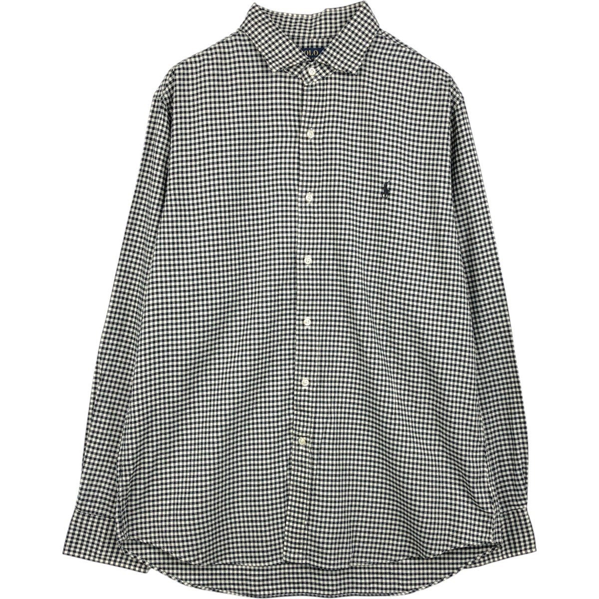 希少 スキマ恵比寿 ラルフローレン ギンガムチェック エルボーパッチ XL 古着 古着 ラルフローレン Ralph Lauren POLO RALPH LAUREN SLIM FIT