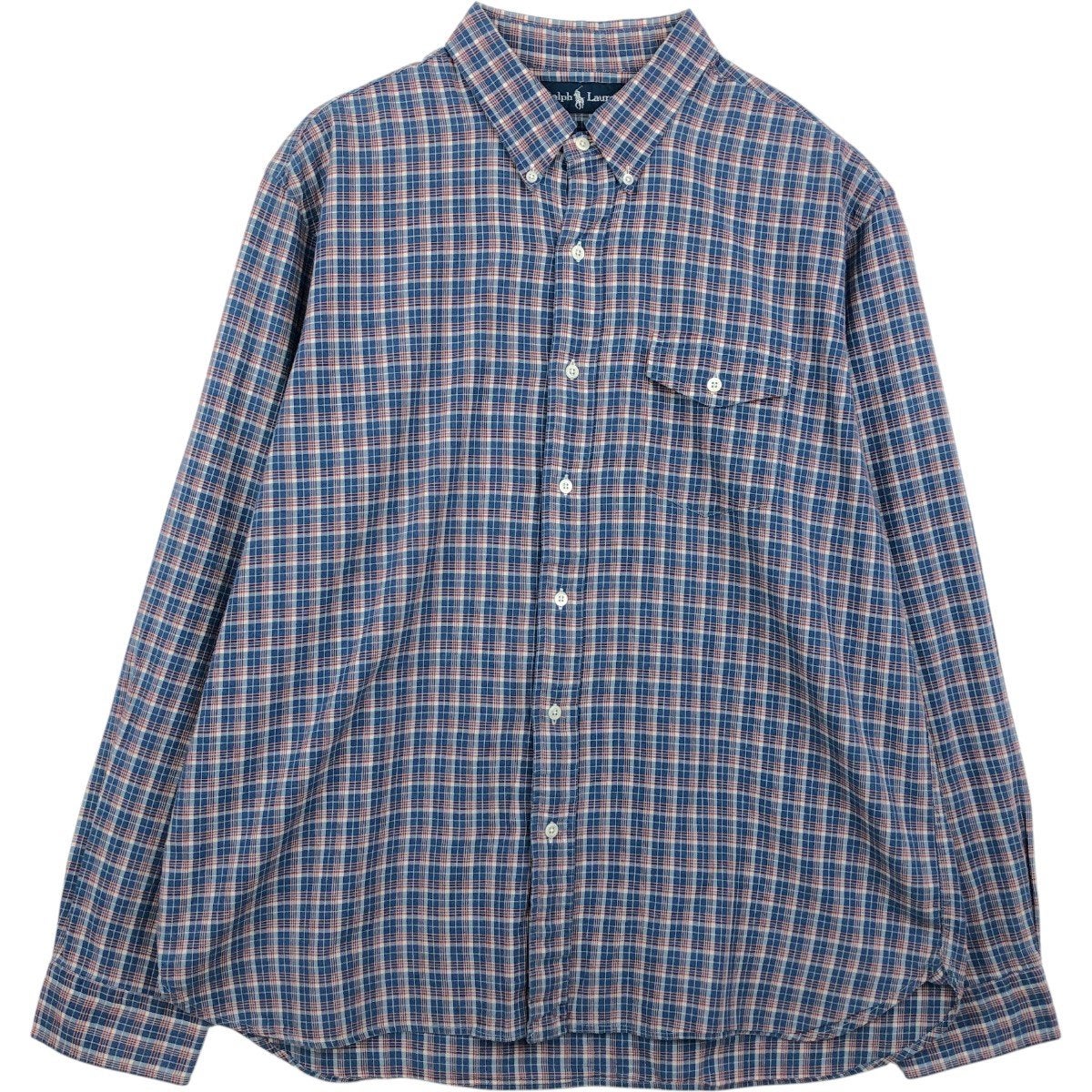 古着 ラルフローレン Ralph Lauren ELLINGTON 長袖 ボタンダウン