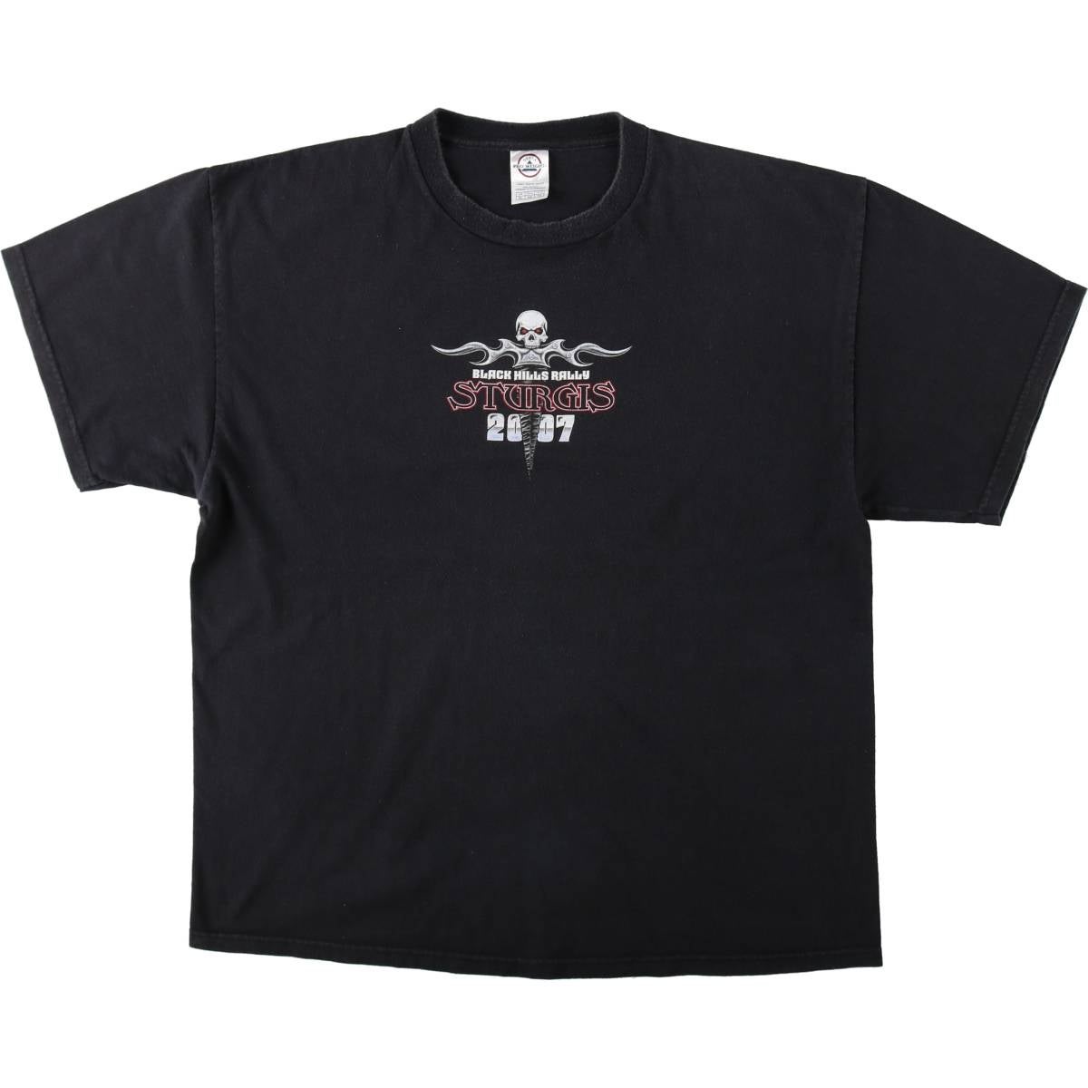 古着 00年代 DELTA ドクロ柄 スカル柄 モーターサイクル バイクTシャツ