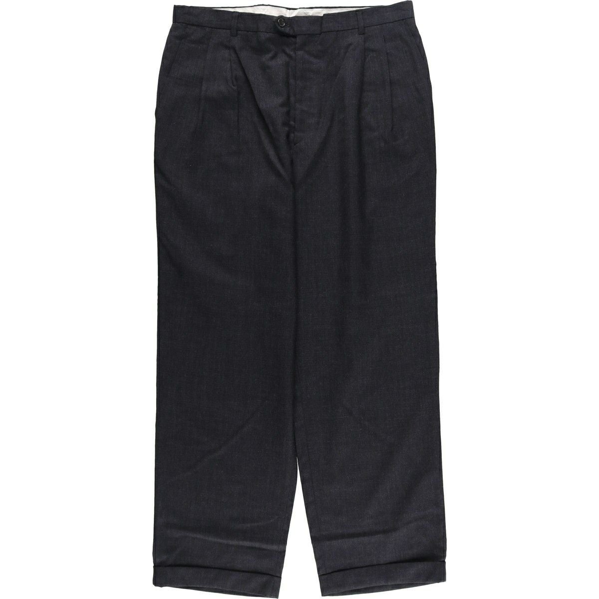 古着 Zanella ツータック ウールパンツ スラックス イタリア製 メンズ