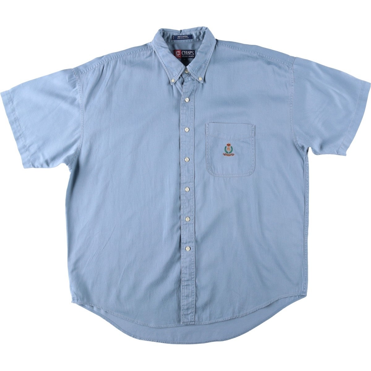 古着 ラルフローレン Ralph Lauren CHAPS チャップス 半袖 ボタン