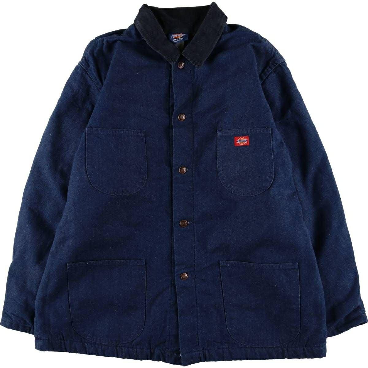 古着 90年代 ディッキーズ Dickies デニムカバーオール メンズXL相当