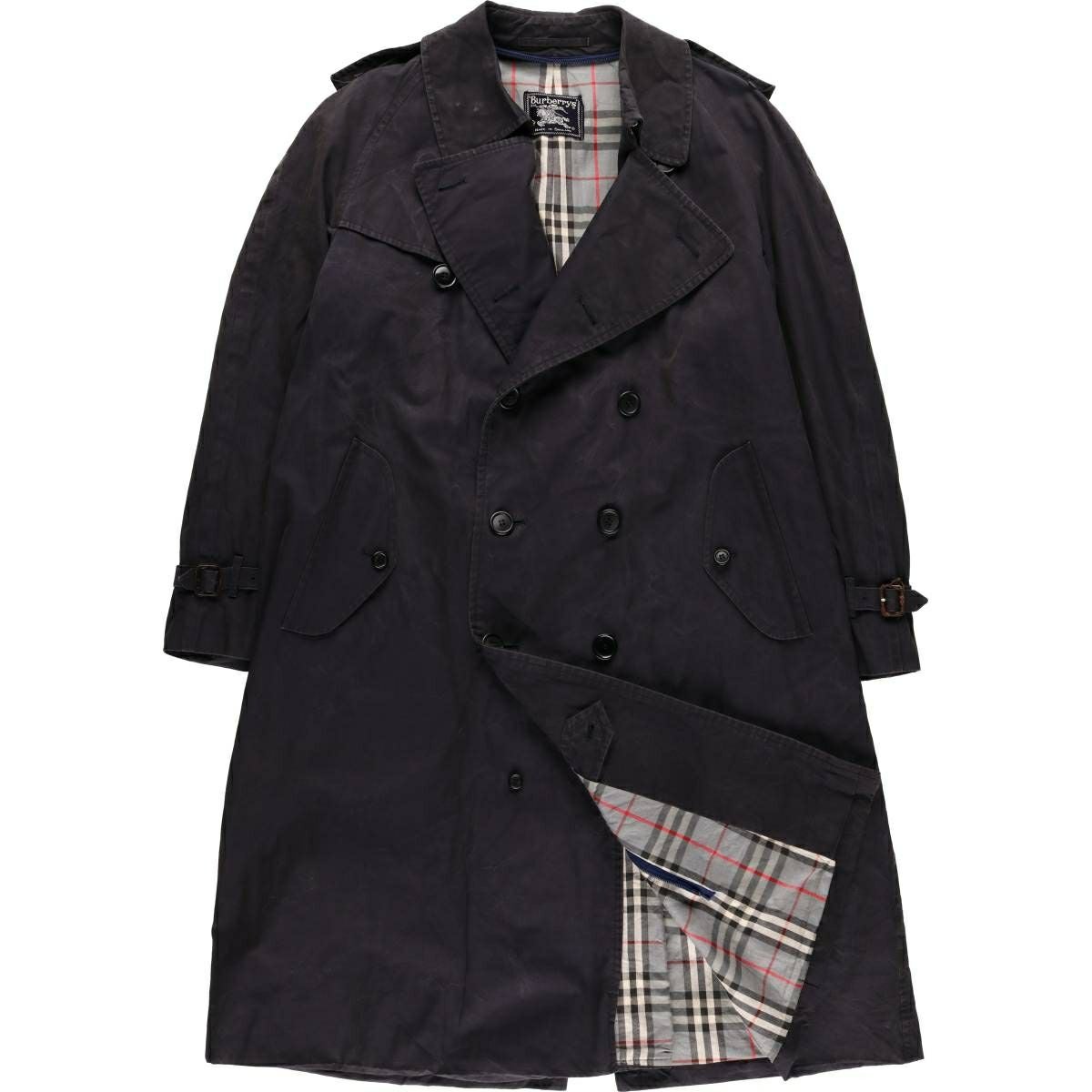 中古　Burberryトレンチコートウール100% 古着 バーバリー Burberrys トレンチコート 英国製 メンズM相当