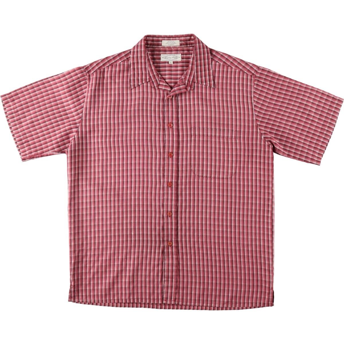 古着 モッシモ MOSSIMO 総柄 シアサッカー 半袖 オープンカラー