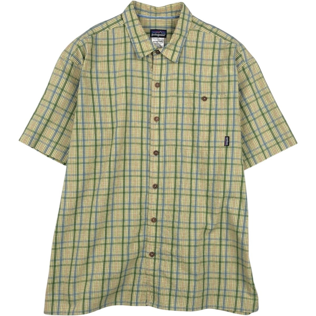古着 00年代 パタゴニア Patagonia A/Cシャツ リップストップ 半袖
