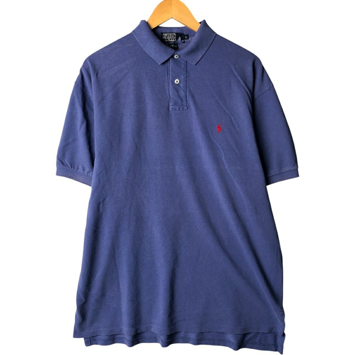 シュプリーム　半袖　ポロシャツ　総柄　ネイビー　ロゴ　L　古着　90s 中古・古着通販】SUPREME (シュプリーム) Supreme 半袖ポロシャツ