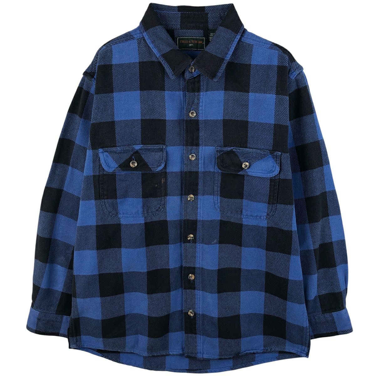 古着 フィールドアンドストリーム FIELD&STREAM オンブレチェック 長袖