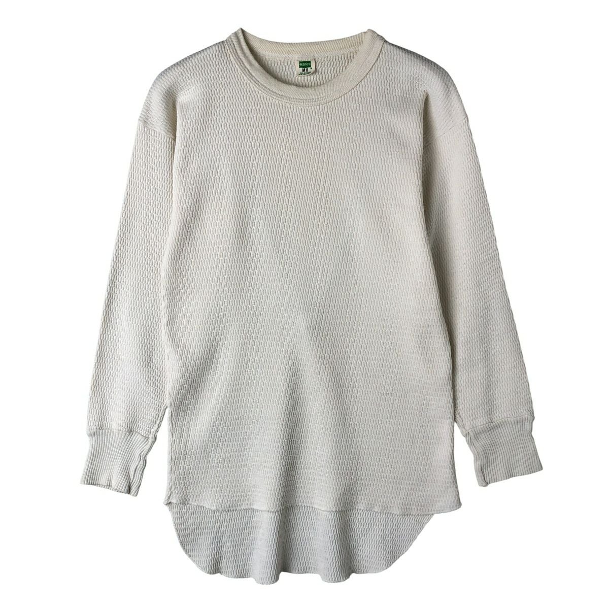 古着 70年代 ヘインズ Hanes サーマルロンT ワッフル USA製 メンズXL