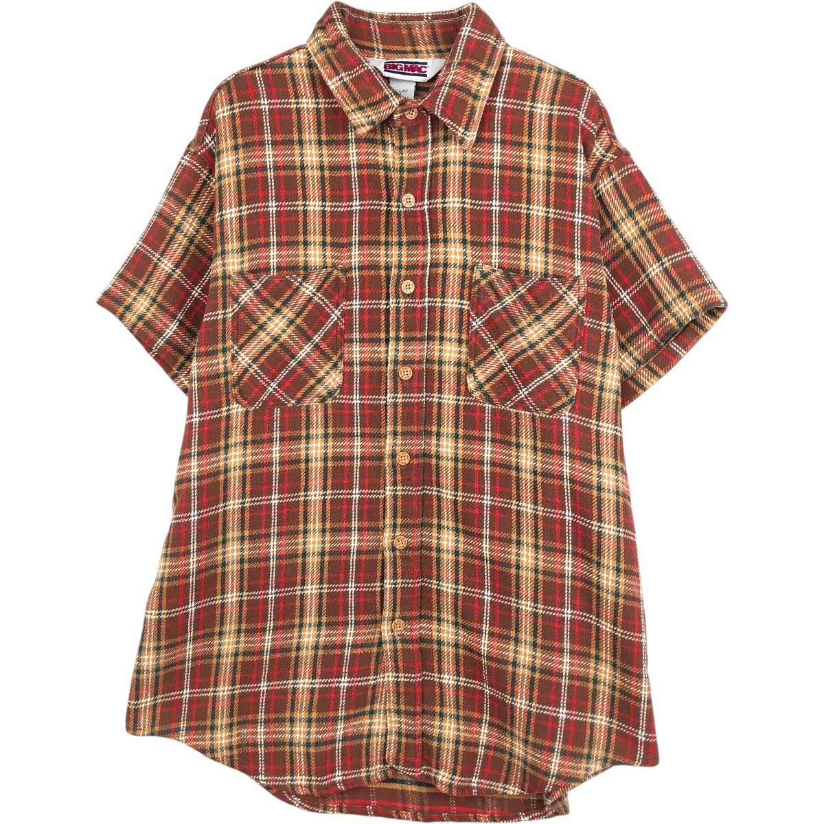 古着 70年代 ジェイシーペニー J.C.Penney チェック柄 半袖 ポリ