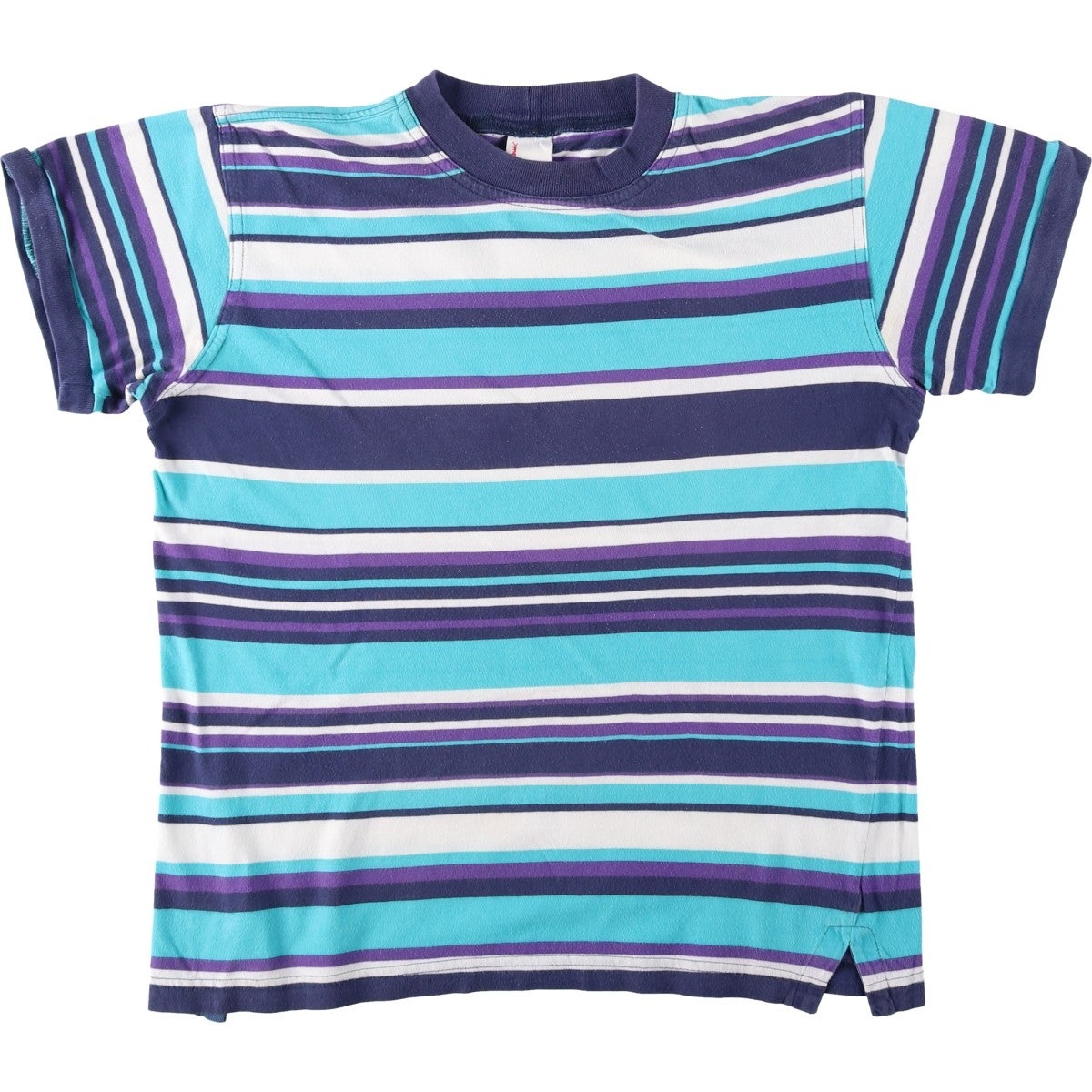 古着 ALL STAR マルチボーダー ボーダーTシャツ メンズM相当