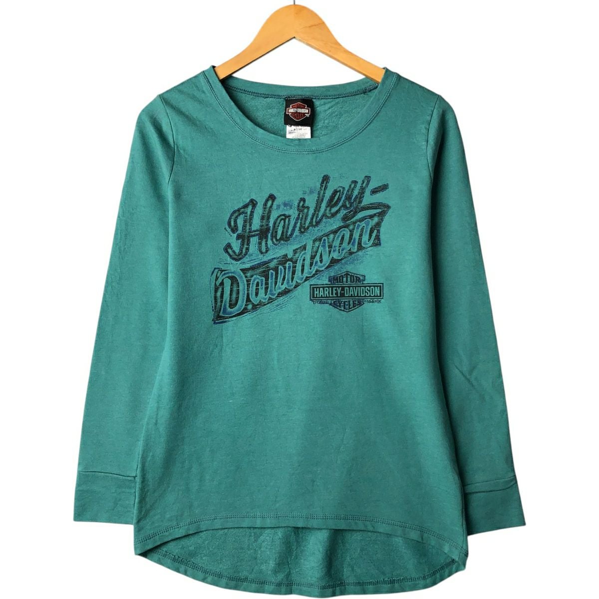 古着 ハーレーダビッドソン Harley-Davidson Vネック ロングTシャツ