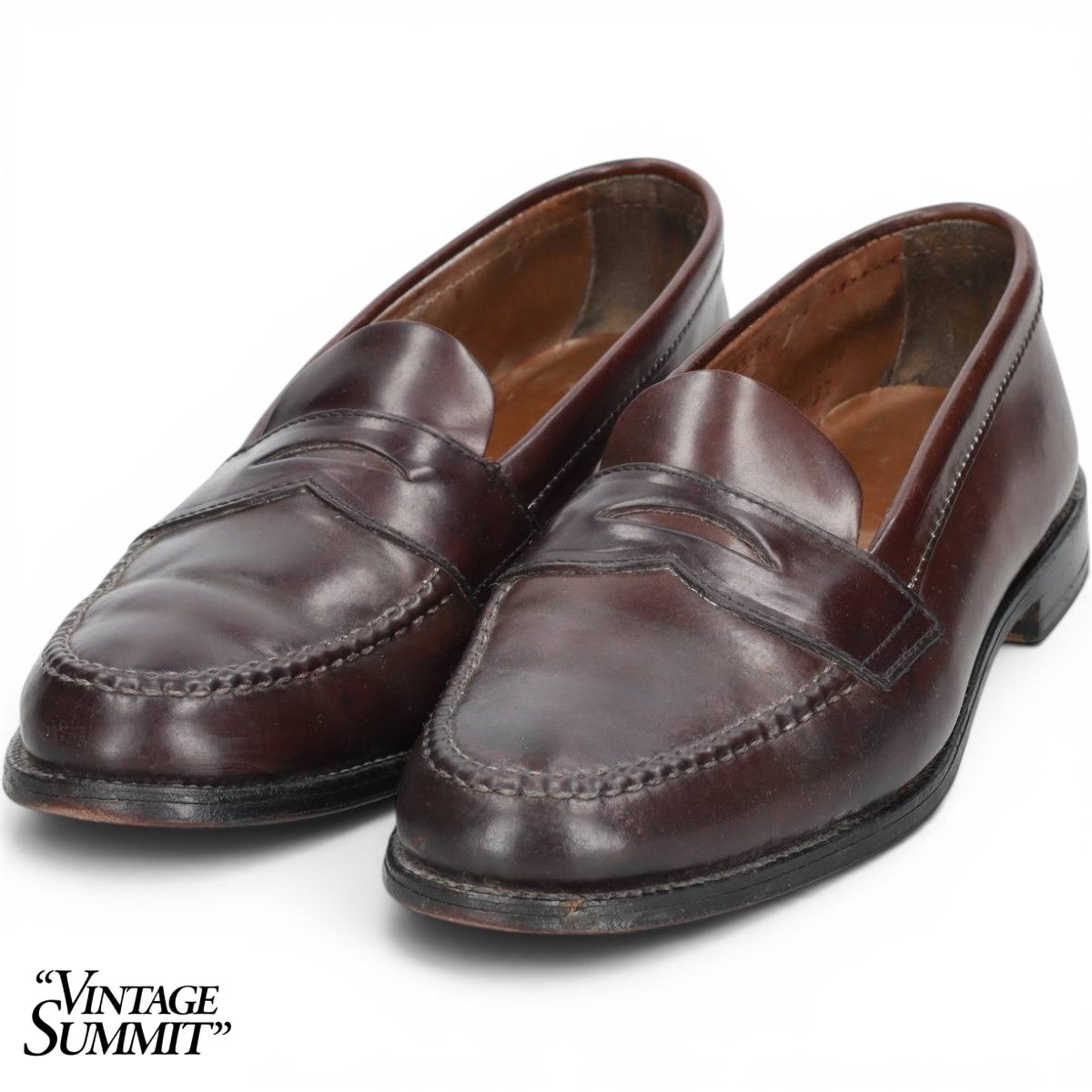 【美品】  ALDEN / オールデン | × BROOKS BROTHERS ブルックスブラザーズ別注 ストレートチップ レザー シューズ 革靴 箱・保存袋付き | 7 1/2 | ブラック | メンズ 古着 オールデン ALDEN ブルックスブラザーズ Brooks Brothers 別注