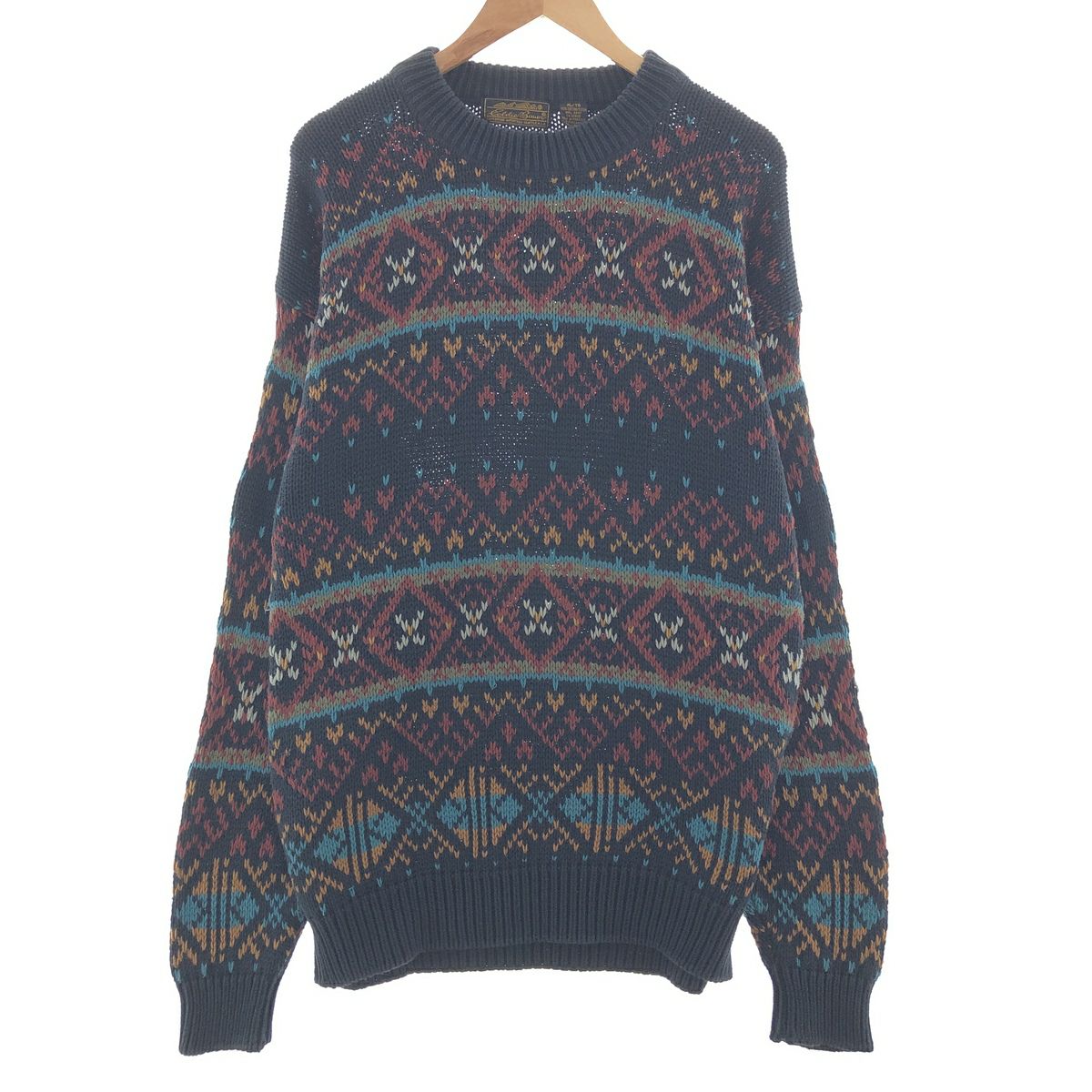 古着 90年代 エディーバウアー Eddie Bauer ヘンリーネック コットン