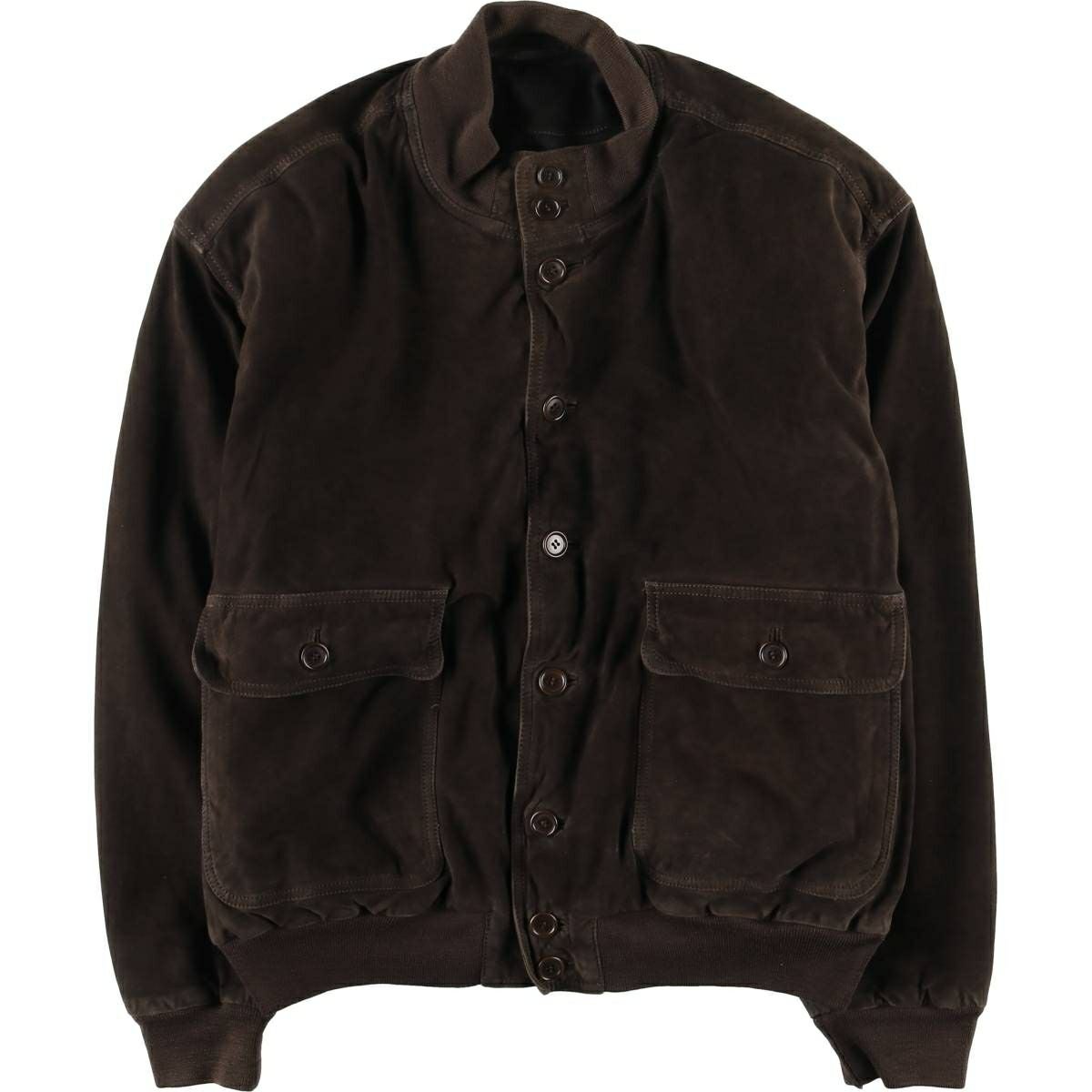 古着 EXPRESSIONS WORLDWIDE 中綿入り スエードレザーブルゾン メンズL