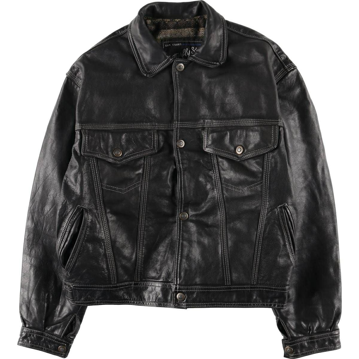 古着 80～90年代 Butterfly Styl トラッカージャケット レザー