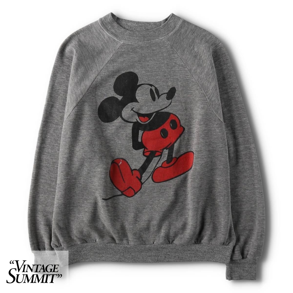 古着 80年代 SPORTSWEAR MICKEY MOUSE ミッキーマウス 赤足