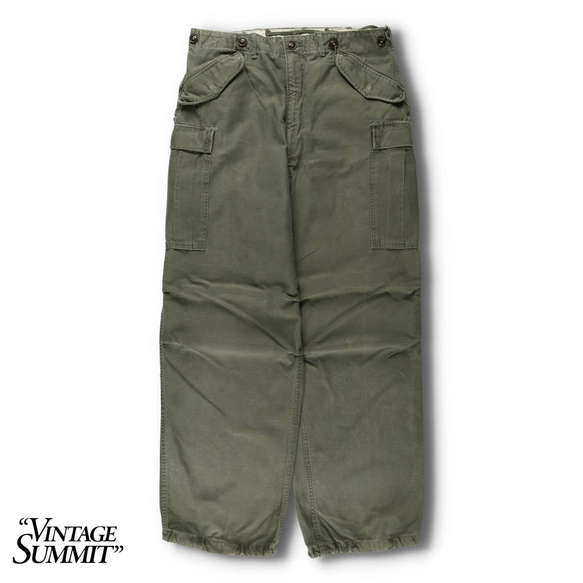 古着 60～70年代 米軍実品 ミリタリー ベイカーパンツ 32×35 メンズw30