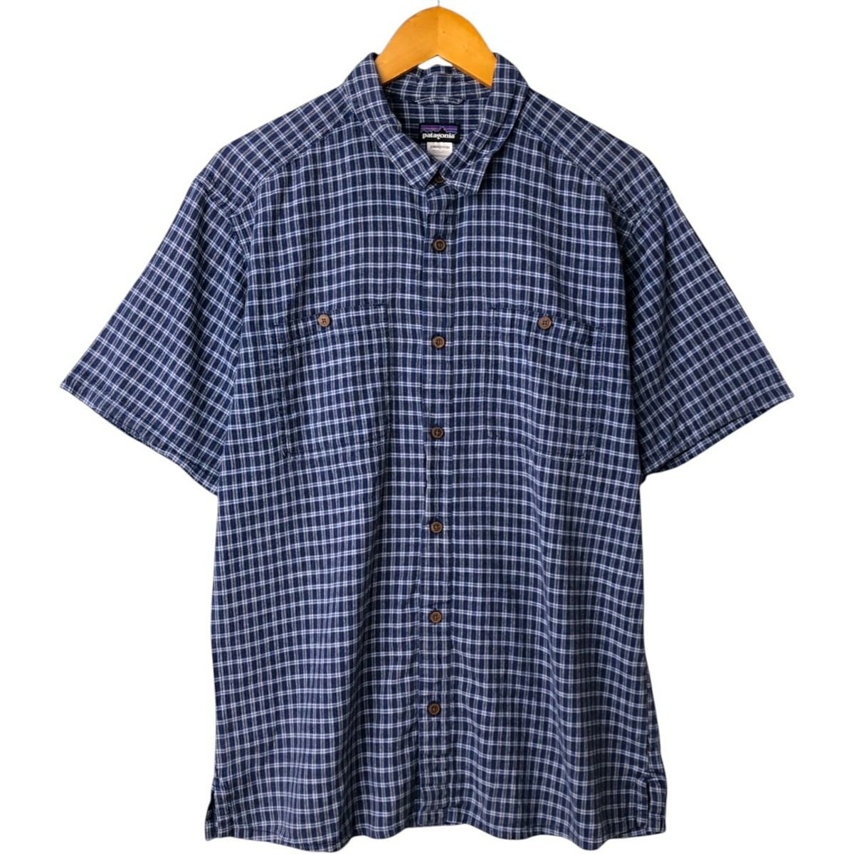 古着 パタゴニア Patagonia MIGRATION HEMP SHIRT 53138SP14 チェック
