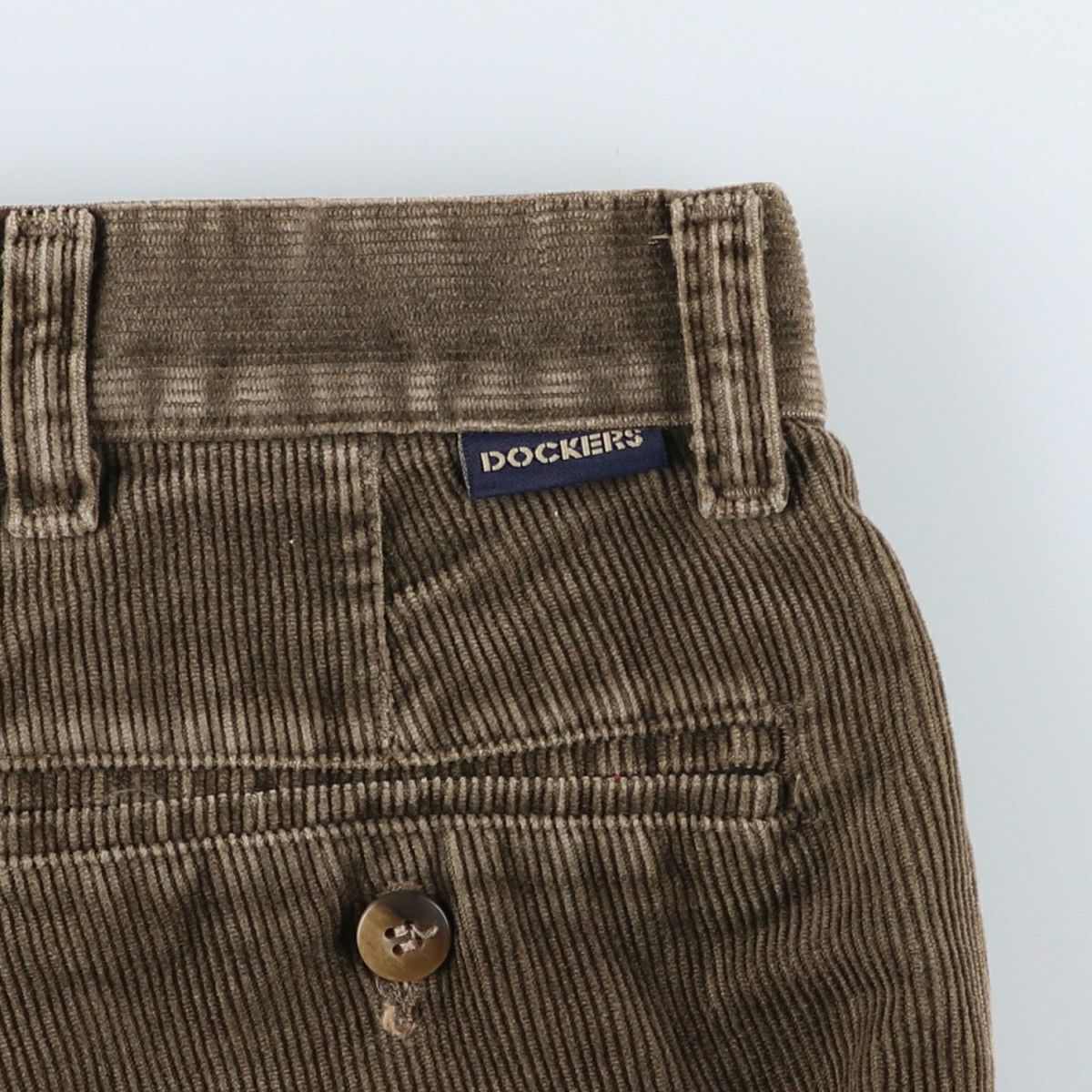 80s カナダ製 vintage コーデュロイパンツ 太畝 ツータック ブラウン 古着 90年代～ ドッカーズ DOCKERS ツータック コーデュロイパンツ