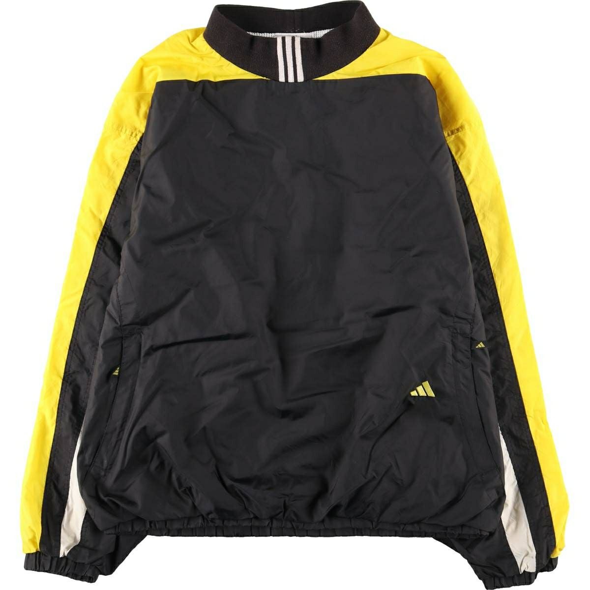 古着 90年代 アディダス adidas Vネック ナイロンプルオーバー メンズL