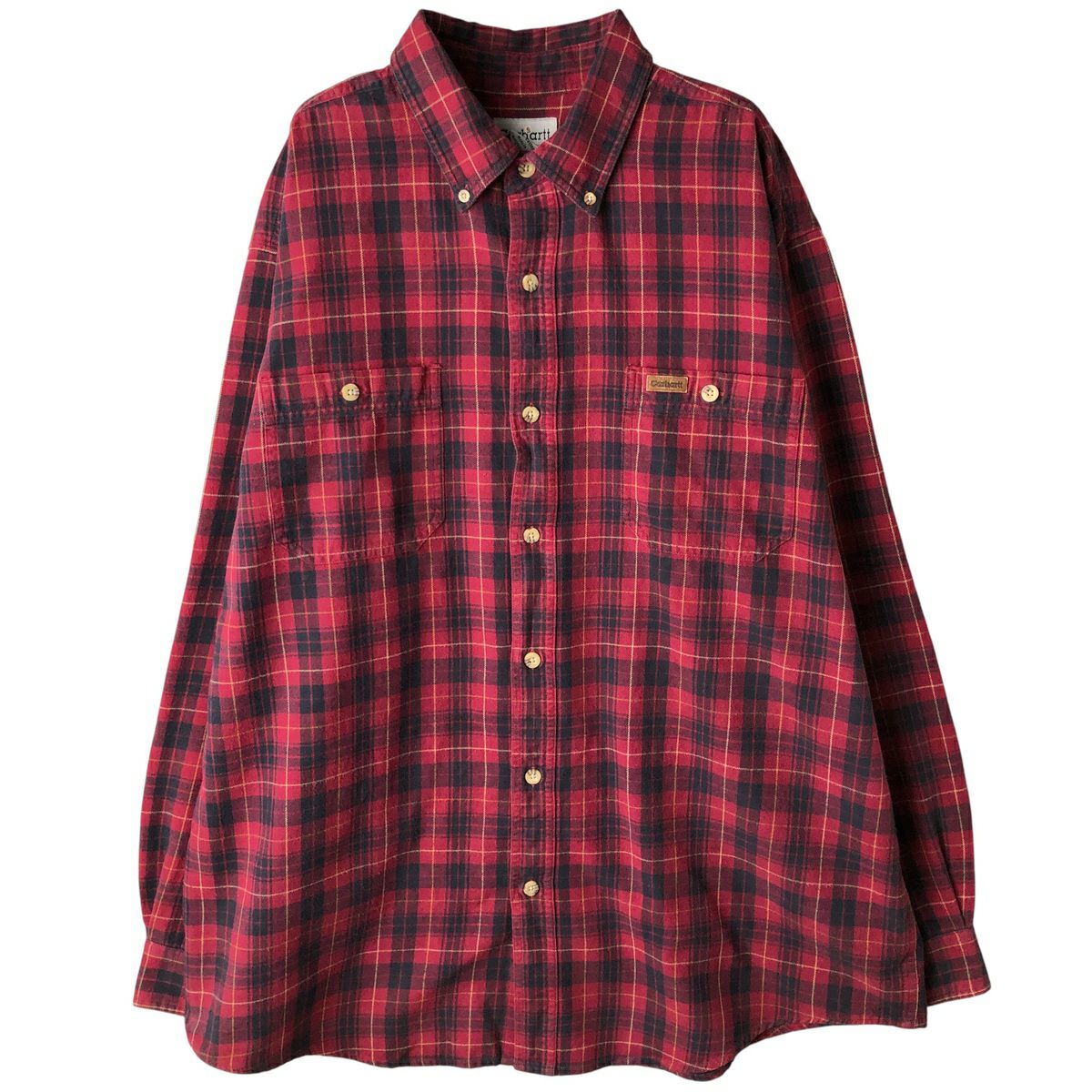 古着 カーハート Carhartt 長袖 ボタンダウンデニムシャツ メンズL相当
