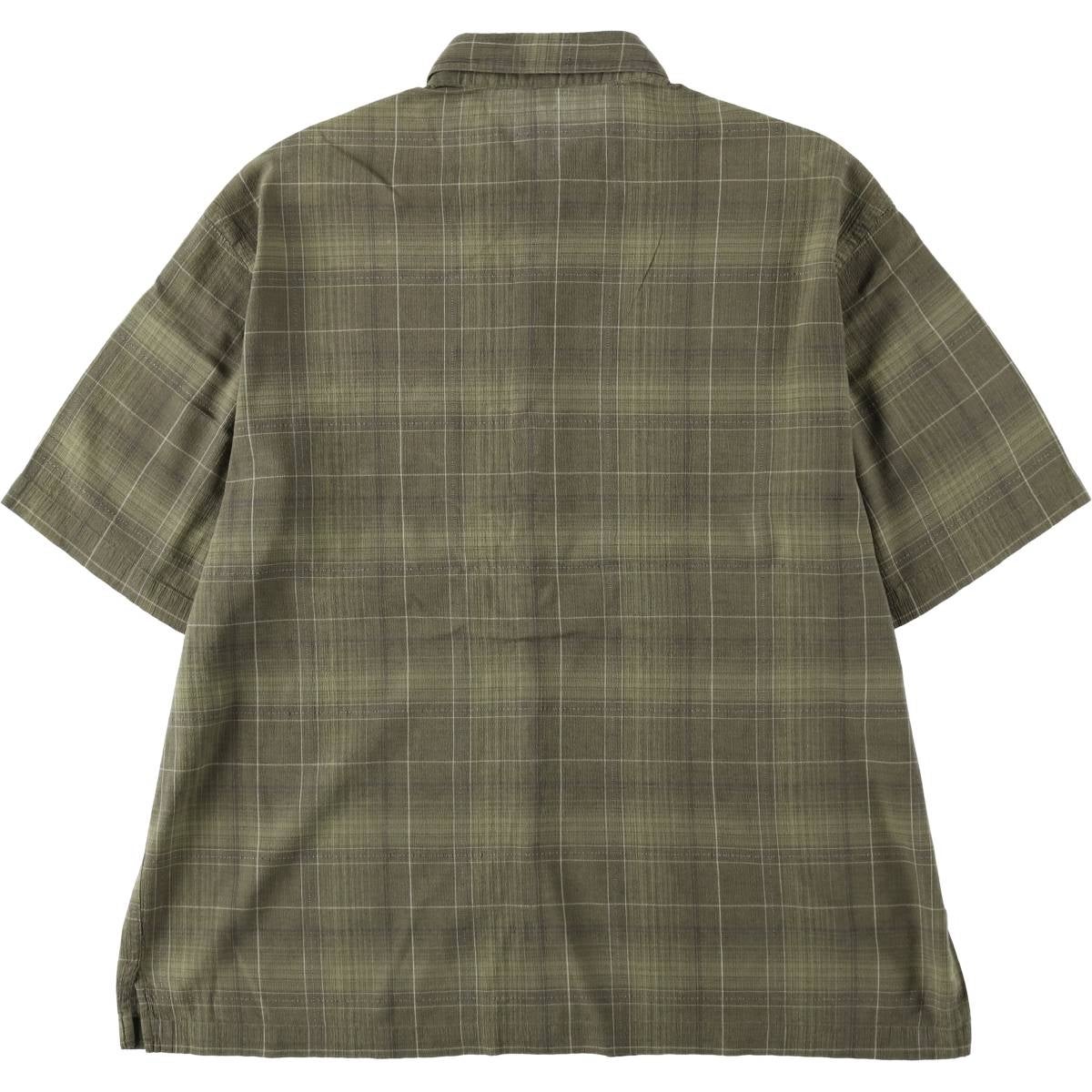 古着 ペリーエリス PERRY ELLIS 半袖 コットン チェックシャツ