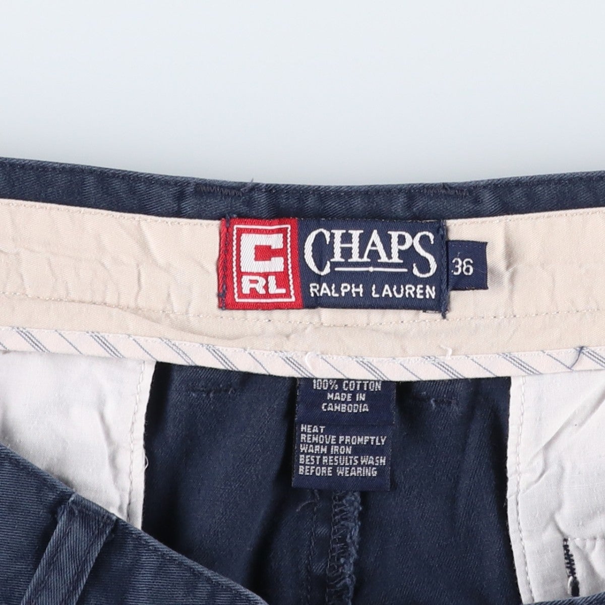 古着 ラルフローレン Ralph Lauren CHAPS チャップス ツータック チノ
