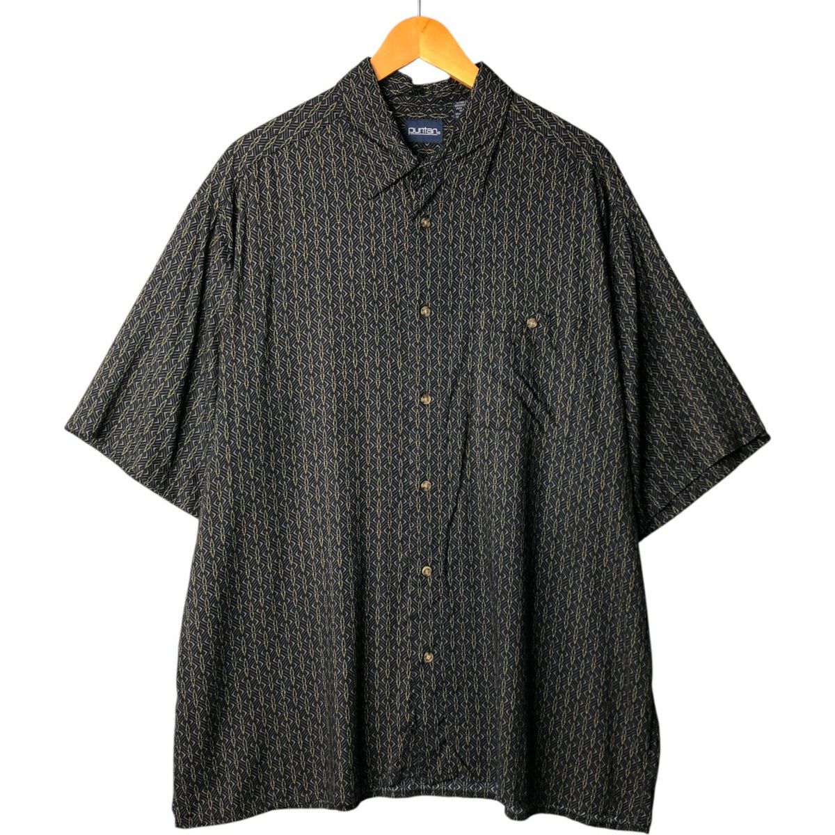古着 ステューシー STUSSY 総柄 半袖 レーヨンシャツ メンズL相当