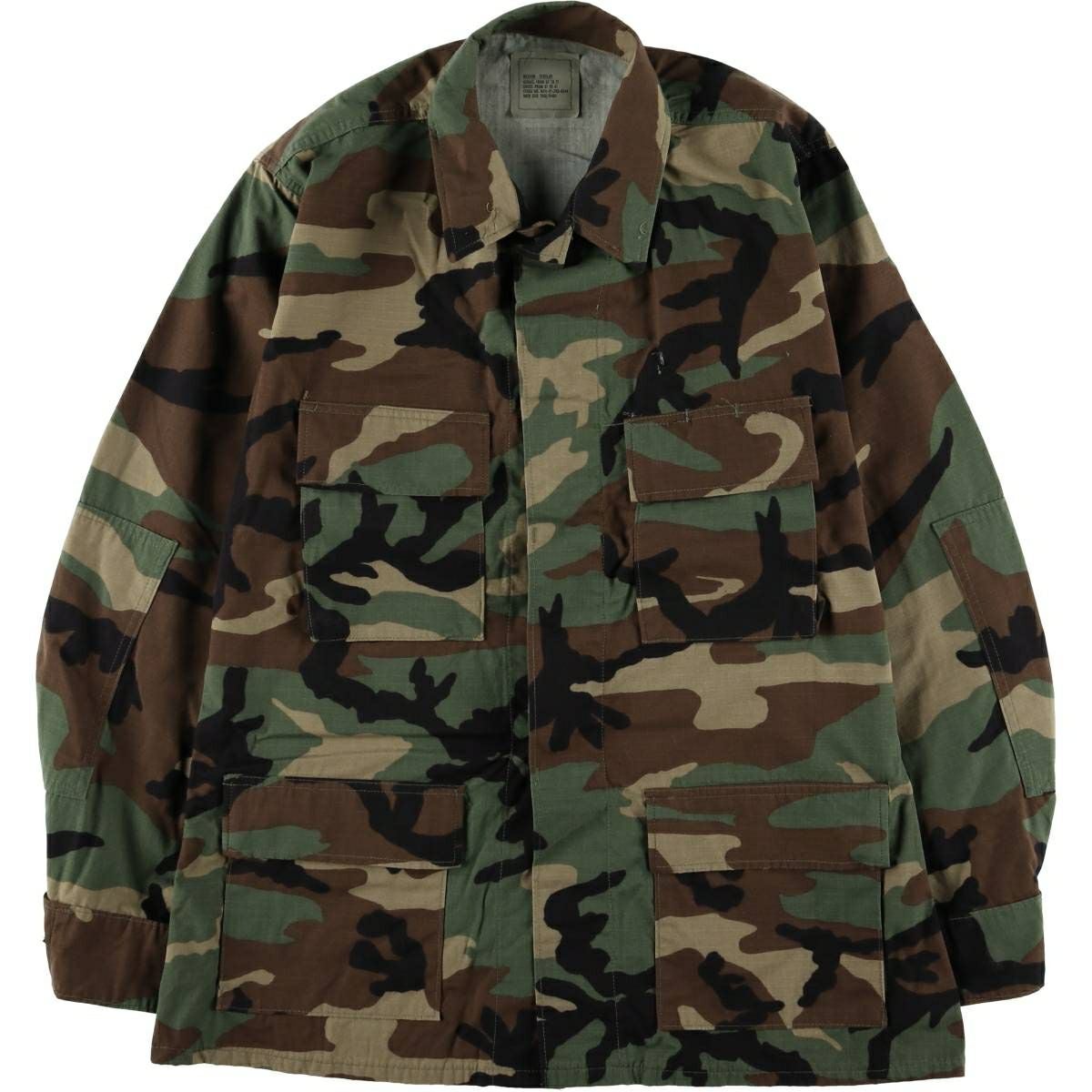 古着 米軍実品 迷彩柄 マルチカムカモ オープンカラー リップストップ
