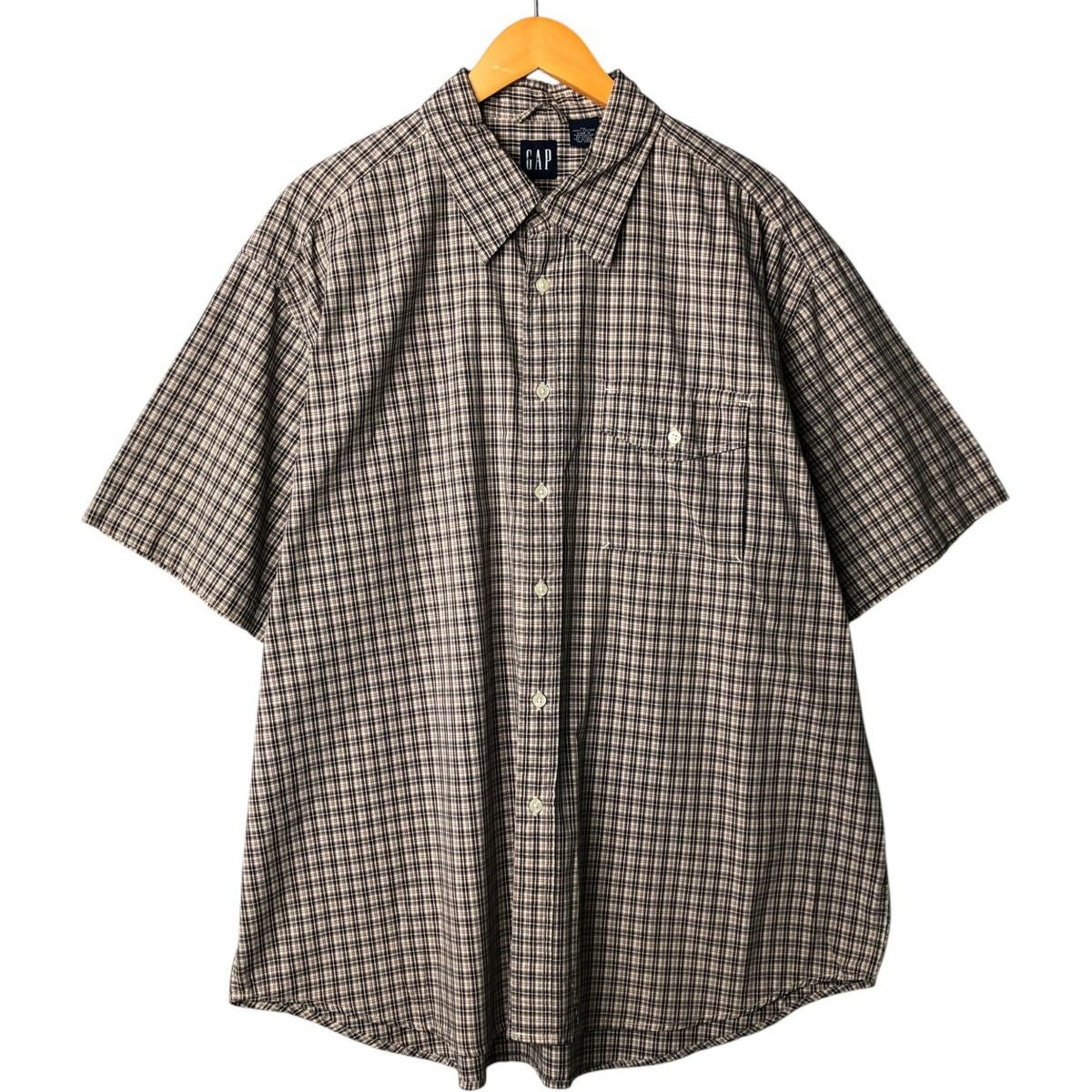 古着 90年代 ギャップ GAP オールドギャップ 半袖 コットン チェック