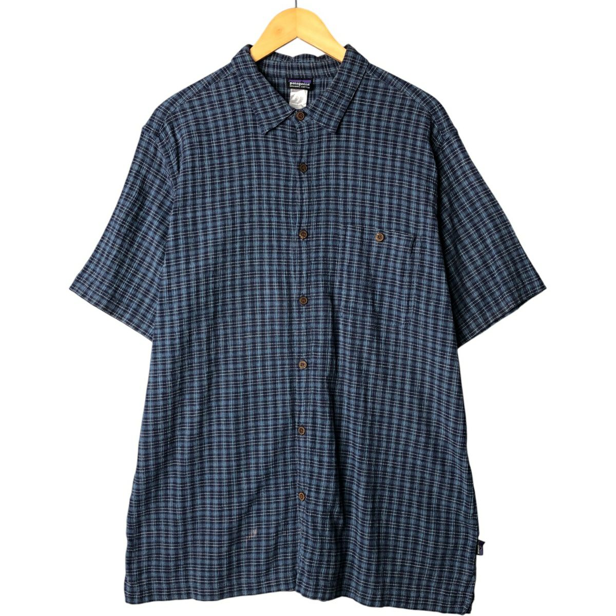 古着 パタゴニア Patagonia MIGRATION HEMP SHIRT 53138SP14 チェック