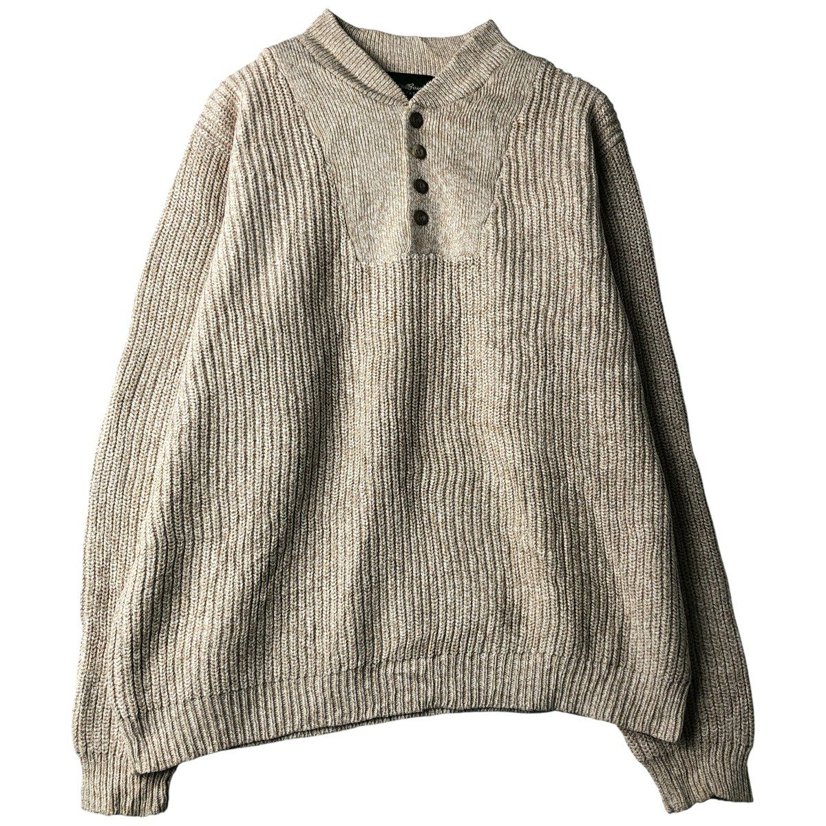 古着 00年代 エディーバウアー Eddie Bauer ヘンリーネック コットン
