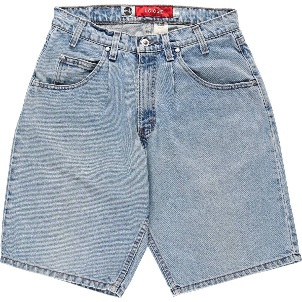 リーバイス　シルバータブ　ショーツ　buggy usa製　90's バギー 古着 90年代 リーバイス Levis SILVER TAB シルバータブ BAGGY バギー