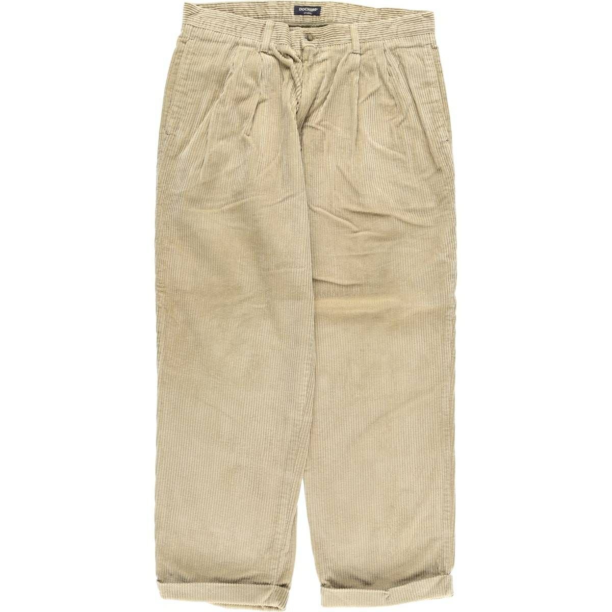 古着 90年代～ ドッカーズ DOCKERS khakis 太畝 ツータック