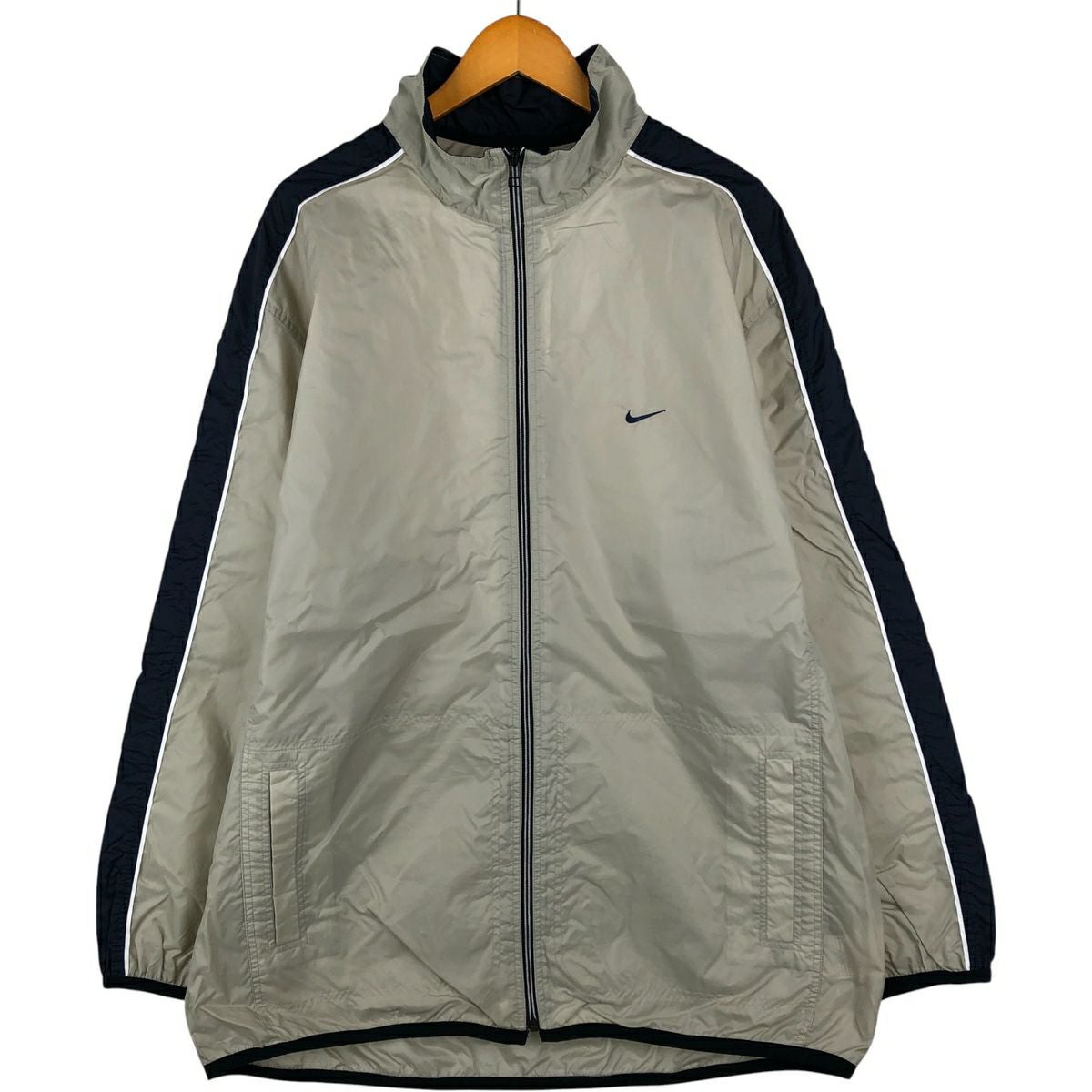 古着 80年代 ナイキ NIKE 紺タグ ナイロンベスト メンズXL相当