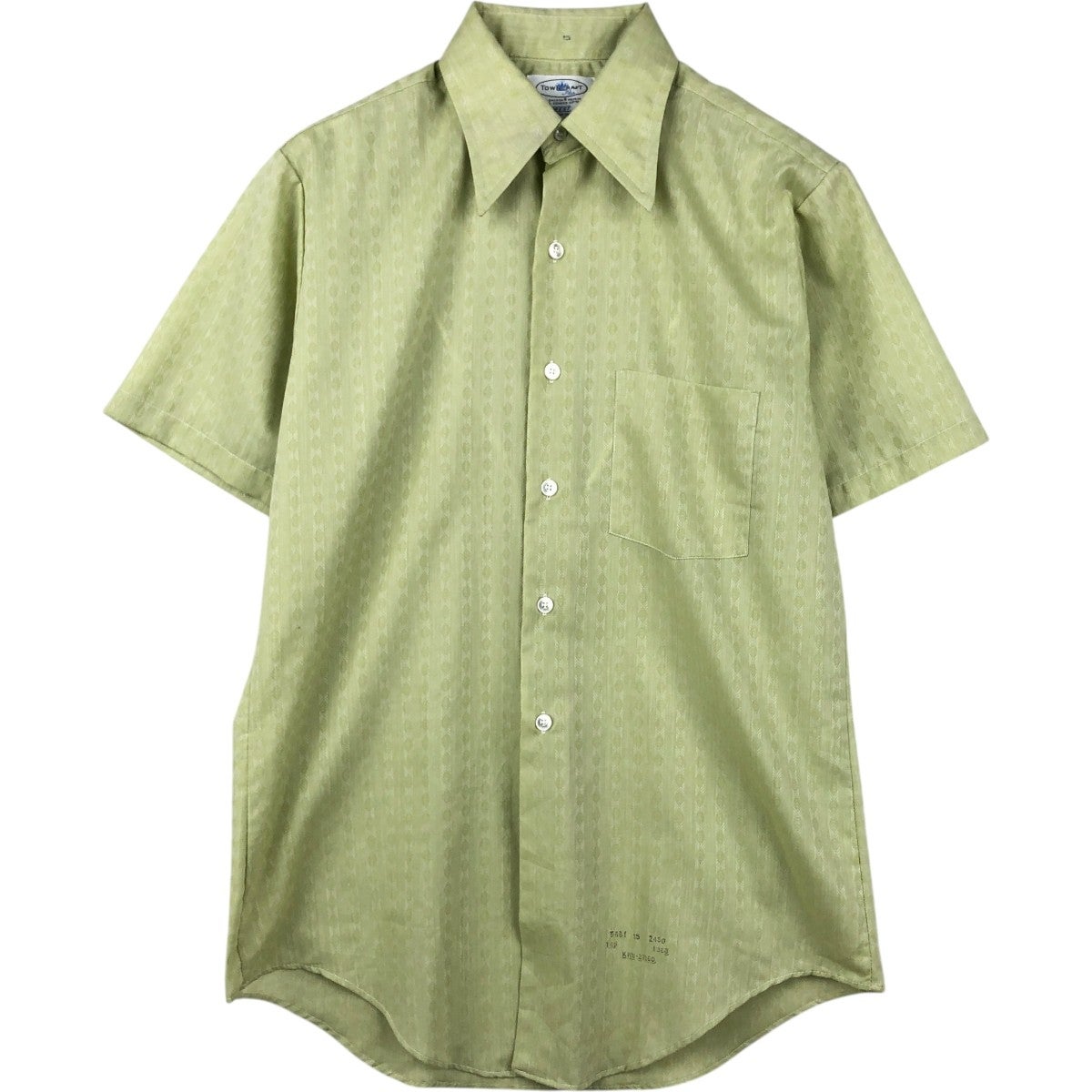 古着 70年代 タウンクラフト TOWN CRAFT TAPERED 千鳥格子柄 半袖