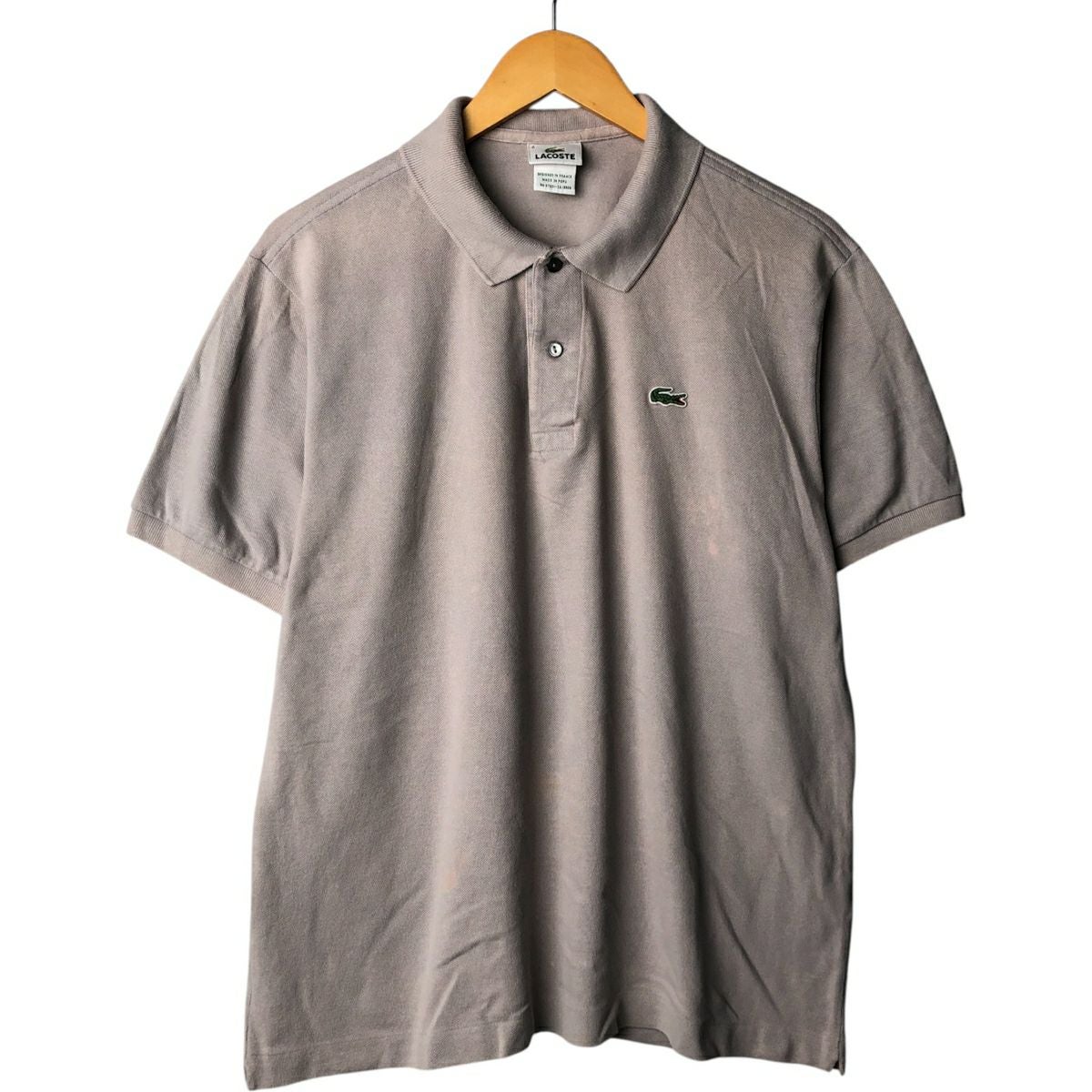 80sフランス製 LACOSTE ラコステ ポロシャツ サイズ6ヴィンテージ 80年代 フランス製 LACOSTE ラコステ ポロシャツ 鹿の子 フレラコ